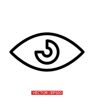 Eye Symbol Logo Icon Vector Stock Illustration
