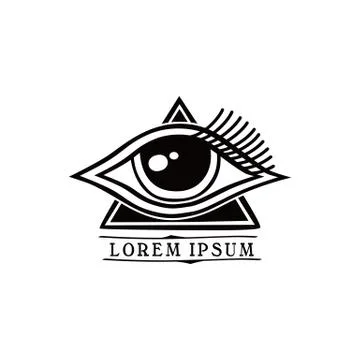 Eye symbol theme Illustrazione stock