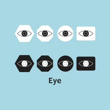 Eye symbols vector illustration. Glaucoma icon Concept Stock Illustration