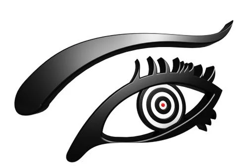 Eye on target Stock Illustration