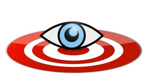 Eye target illustration design Stock Illustration