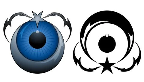 Eye tattoo Stock Illustration