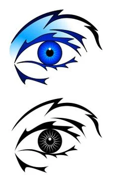 Eye tattoo Stock Illustration