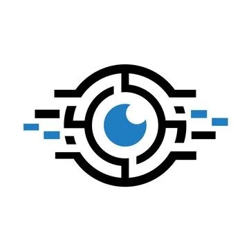 Eye Technology Logo Vector Security Logotype Concept Vector Stock-Illustration