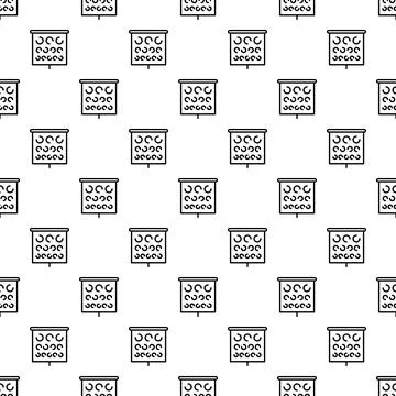 Eye test chart pattern for ophthalmology vision exams Stock Illustration