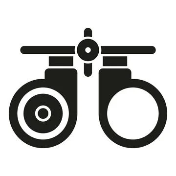 Eye test icon simple vector. Optical clinic イラスト素材