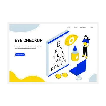 Eye Test Illustrazione stock