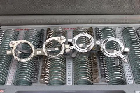 Eye test lens Stock Photos