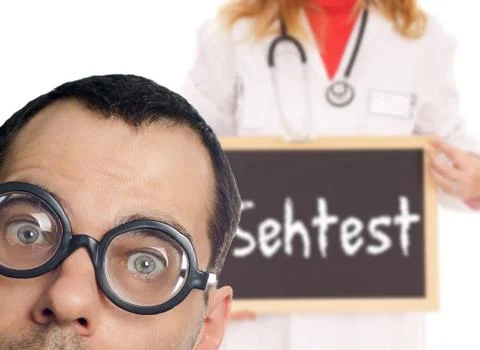 Eye test Foto stock
