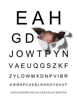 Eye test Stock Photos