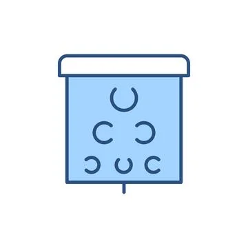 Eye Test related vector icon. Illustrazione stock