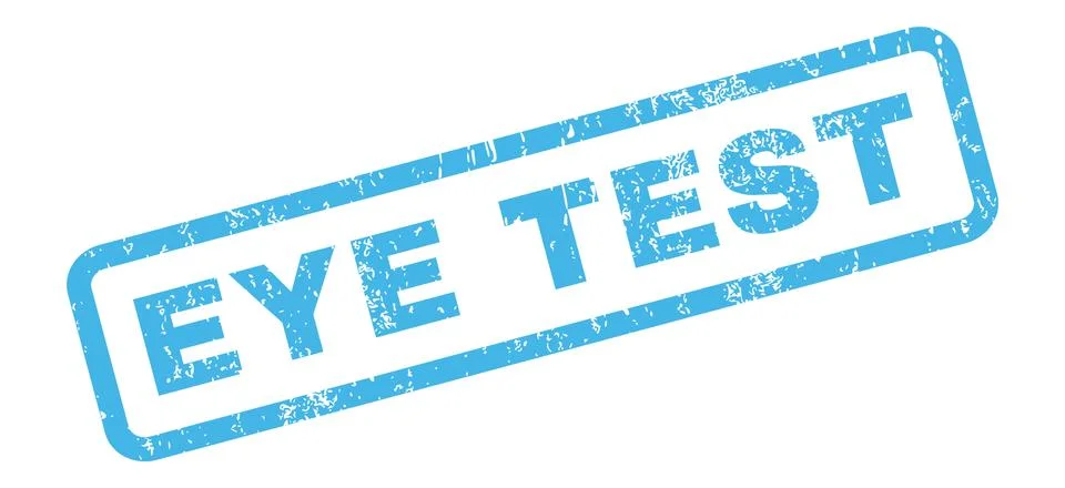 Eye Test Rubber Stamp Stock Illustration