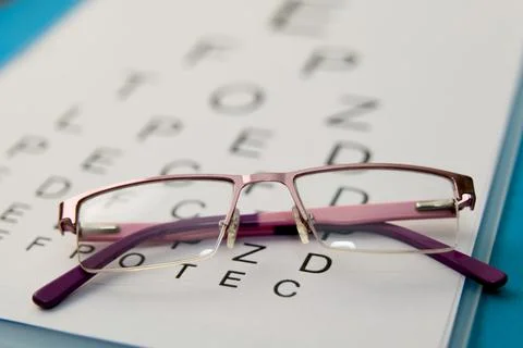 Eye Test Vision Check Stock Photos