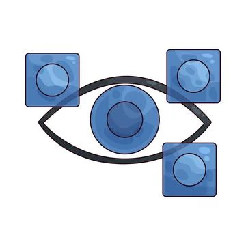 Eye Tracking illustration Stock Illustration