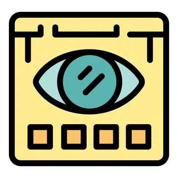 Eye tracking software analyzing user attention on website interface Stock Illustration