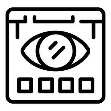 Eye tracking software displaying data from user research study Illustrazione stock
