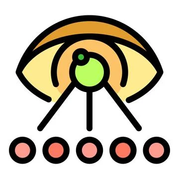 Eye tracking system collecting user data from multiple sources, Stock Illustration