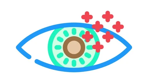 Eye tracking ux ui design color icon animation Stock Footage 327265357