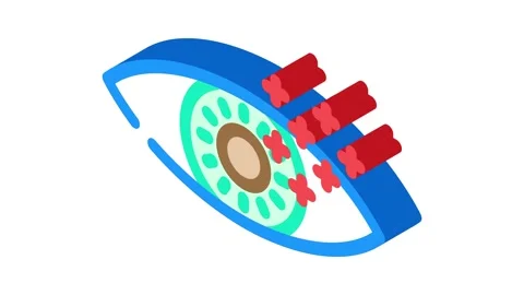 Eye tracking ux ui design isometric icon animation Stock Footage 327287743