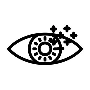 Eye tracking ux ui design line icon vector illustration Stock Illustration