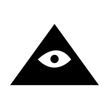 Eye in the triangle Stock Illustration