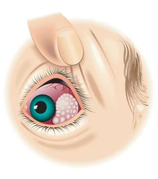 Eye tumor Stock Illustration