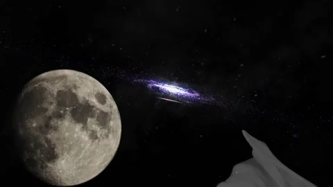Eye of the universe abstract background motion graphocs movie Stock Footage 229498827