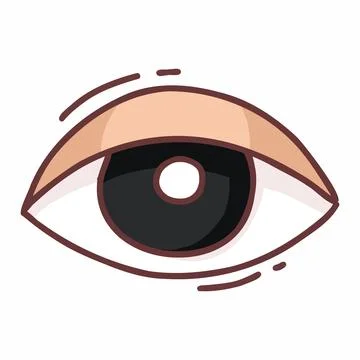 Eye vector art illustration Stock Illustration