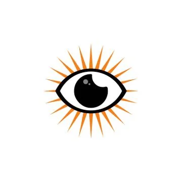 Eye vector design template illustration Stock Illustration