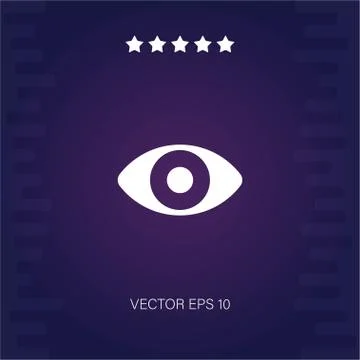 Eye vector icon Stock Illustration