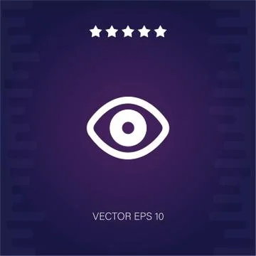 Eye vector icon Stock Illustration