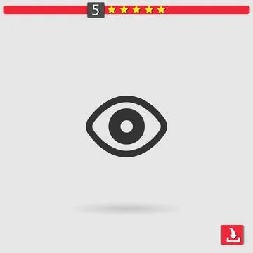 Eye vector icon Stock Illustration
