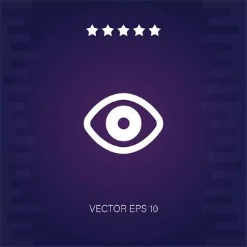 Eye vector icon Illustrazione stock