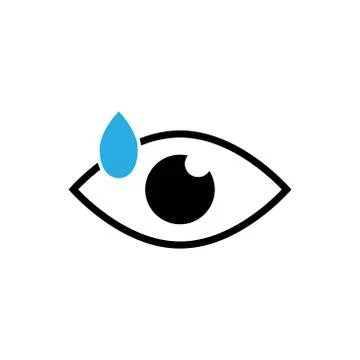 Eye vector icon. Open eye icon vector illustration isolated Stock Illustration