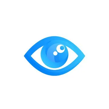 Eye vector logo mark Stock Illustration