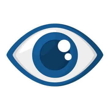 Eye view security symbol isolated icon Stock Illustration