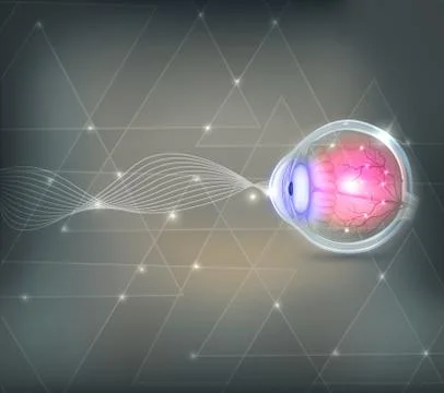 Eye vision abstract background Stock Illustration