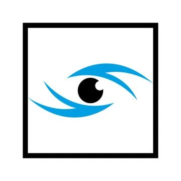 Eye Vision Abstract Security Icon Template Modern Vector Logo Design Stock Illustration