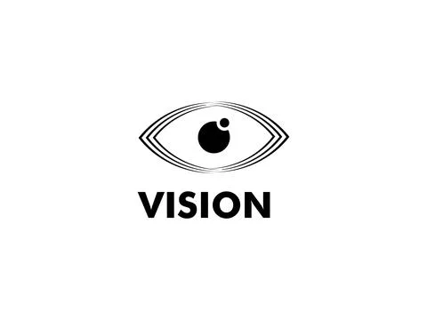 Eye Vision Chat logo, Vision Consult logo vector template Stock Illustration