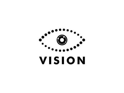 Eye Vision Chat logo, Vision Consult logo vector template Stock Illustration