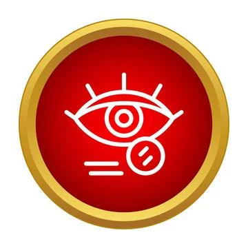 Eye vision checking and ophthalmology testing icon 스톡 일러스트