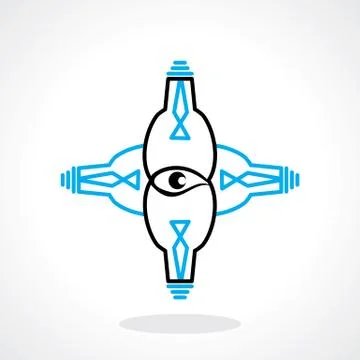 Eye vision idea Stock Illustration