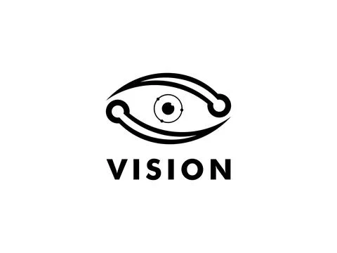 Eye Vision Logo, Creative Vision logo vector template Stock Illustration