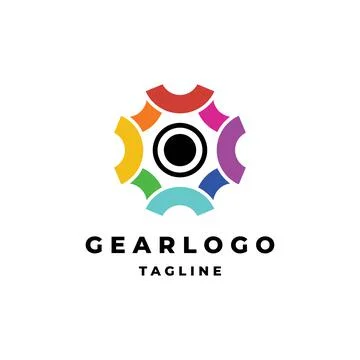 Eye vision logo design  Stock Illustration