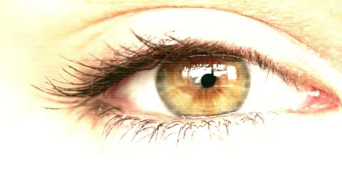 Eye warm rastereffect Stock Footage 11024117