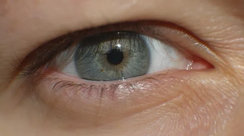 Eye watching, open and shut, close up, MACRO Stock Footage 46326663