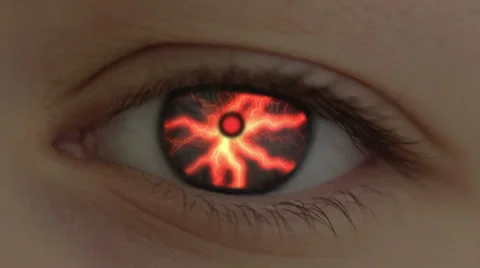 Eye of the Werewolf Stock Footage 24450470