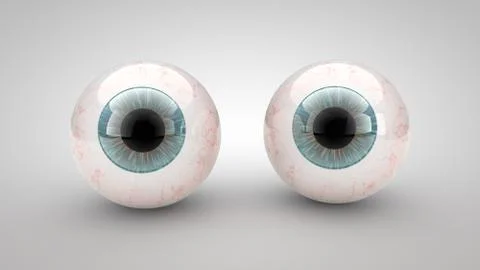 Eye on a white background. 3d illustration Stock-Illustration