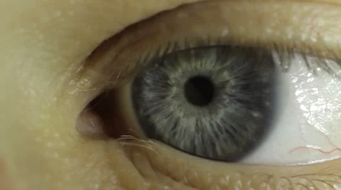 Eye of the young guy Video stock 55489218