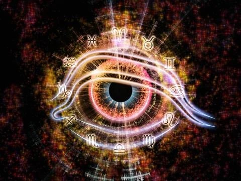 The Eye of Zodiac Stock Illustration